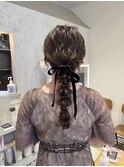 編みおろしhair