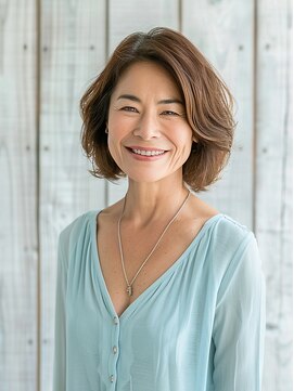 フレア 心 武庫之荘(flare) ★似合わせこなれミディグラレイヤー小顔大人ショート