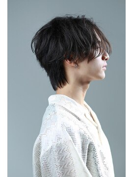 リップスヘアー 梅田アネックス(LIPPS hair) ソフトツイストスパイラルパーマセンターパートウルフメンズヘア