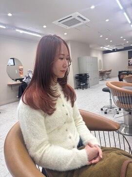 シカ 神戸三宮元町店(Cica) レイヤー ウルフ 韓国風 暖色カラー 春 トレンド 髪質改善 三宮