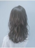 細めハイライト/レイヤーカット/くすみカラー