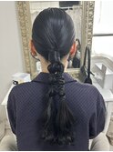 タイトな編み下ろし(ヘアセット専門店achieve)