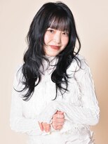 リジョイスヘア レイ(REJOICE hair Lei)&nbsp;ツヤ感ブルーブラック×ロングヘアー