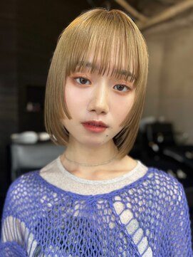 キラ 渋谷(KILLA) 顔まわりぱっつんボブ