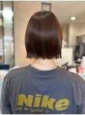 ハイライトカラーミニマムストレートボブ
