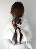 ツイン編み下ろしスタイル