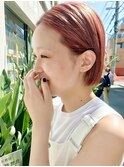 ボブ オレンジカラー ハイトーン 【下北沢】