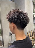 テーパーフェードスパイキーショート