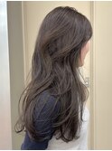 ブリーチなしカラーココアブラウングレージュ秋冬カラーレイヤー