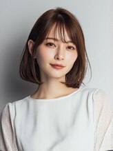 髪質改善ツヤカラーで透き通った艶感たっぷりのヘアスタイル♪