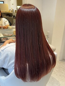 ワンカラーで出来る赤/暖色カラー