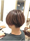 30代40代50代/2ブロ刈上げショートボブ/かっこかわいいショート