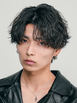 フィフス 札幌大通(fifth) 札幌シャドウパーマメンズパーママッシュウルフセンターパート