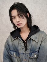 フィフス 大分(fifth)&nbsp;大分ニュアンスパーマメンズカットセンターパートマッシュウルフ