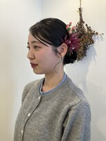 キッカ(kicca) 【kicca】卒業式ヘア/タイトアレンジ/生花アレンジ/カチモリヘア