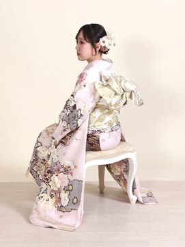 やひろ呉服店 京都桂 成人式ヘアメイク&着付け