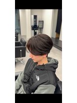 ノイセル 心斎橋(Noisyle)&nbsp;MEN’S/リバースセンターパート/ニュアンスパーマ/心斎橋