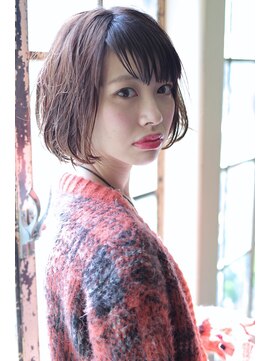 ロジッタ(ROJITHA) 【ROJITHA】ウェットボブ×艶ラベンダーブラウン