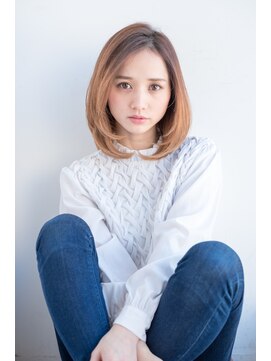 ラミ(L'ami) 【東 純平】オトナ グラデーション 小顔レイヤーボブ