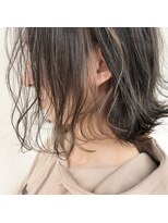 スーベニール(souvenir)&nbsp;■白髪対応■イヤリングハイライトカラーミルクティーグレージュ