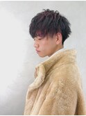 赤メッシュマッシュスタイル
