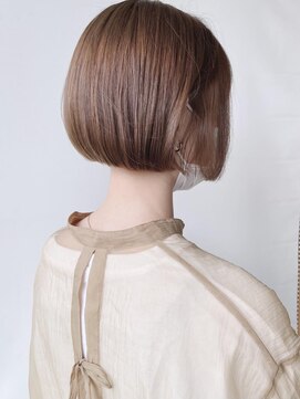 モリオフロムロンドン 原宿本店(morio from London) 【morio 原宿】韓国風　ボブ　ミルクティーベージュ　ミニボブ