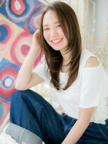 モッズ ヘア 福岡姪浜店(mod's hair)&nbsp;*mod's姪浜*…プラチナグレージュ大人可愛い小顔かきあげロングe