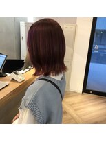 エイト 博多店(EIGHT hakata)&nbsp;チェリーピンク×ボブ