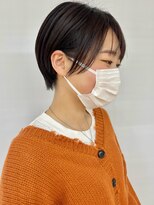 クオリス 上板橋店(QUALIS)&nbsp;耳かけショートヘア★ショートボブ20代ナチュラルブラウンツヤ髪