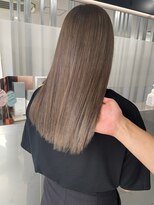 キング 梅田(K!ng)&nbsp;梅田バレイヤージュ梅田インナーカラー梅田オリーブグレージュ