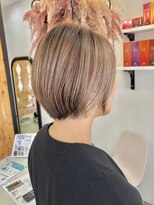 サンタフェ 岐阜島店(Santa'Fe) Santa'Fe式脱白髪染め白髪ぼかしカラー/ショート