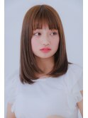 高校生に人気スタイル☆セミロングストレート♪