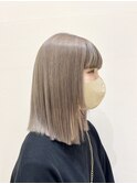 【morio熊本】ミルクティーベージュ×タッセルボブ
