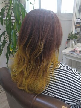 クッキー ヘアーアンドメイク(COOKIE Hair&Make) 【COOKIE】イエローグラデーション