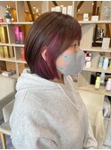 インナーカラー×ピンク