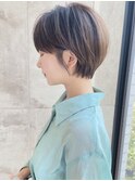 ショートボブ髪型20代30代40代50代前髪あり前髪無し面長丸顔