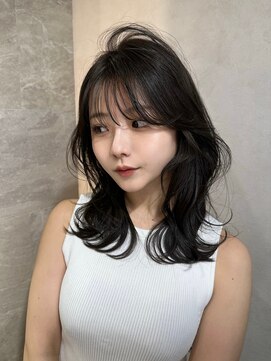 ロンド ルージュ 銀座店(Lond rouge) 髪質改善縮毛矯正レイヤーカット顔周り前髪韓国ミニウルフ/銀座