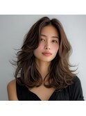 キレイにまとまるロングヘアー♪