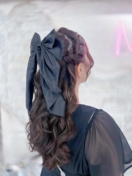 ヘアセット専門店 ナゴミ 池袋店(nagomi) ツイストハーフアップ