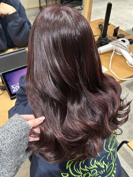ベースヘアー(BASE hair) 大人かわいいレッドブラウンカラー