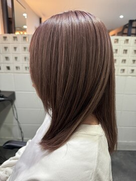 黒髪/クラゲヘアー/オリーブグレー/小顔/ココアベージュ/茨木 