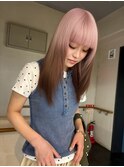 ピンクとブラウン