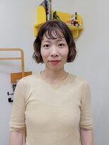 髪と自然&nbsp;ショートボブ×くりくりパーマ
