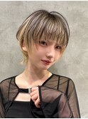 ショートボブケアブリーチダブルカラーミニボブハイトーンカラー