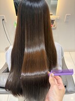 フルー 都立大学店(Fleu r)&nbsp;ツヤのある柔な仕上がりはプレミアム縮毛矯正で！