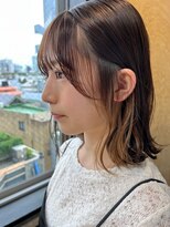 hyon myon/RISEbyREVO 綾瀬店【ヒョンミョン】&nbsp;ハッシュカット/デザインカラー/グレージュ[綾瀬駅/韓国ヘア]