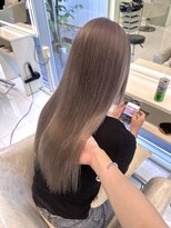 シーナ バイ マグ(siina. by Mag)&nbsp;【髪質改善】スモーキーベージュ×ケアブリーチロング×秋カラー