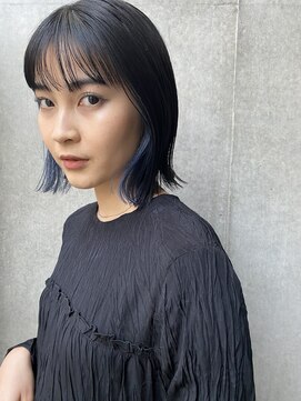 ビビト(bibito) bibito インナーカラー　ブルー　ペールブルー　ケアブリーチ