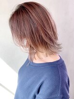 アイティーバイアルバム 八王子店(IT by ALBUM)&nbsp;ピンクグレージュ_かきあげロングマロンベージュ_ba321753