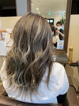 バグズ ヘアデザイン 桔梗が丘店(Baguz HAIR DESIGN) ハイトーンカラー/ミントアッシュ/ことりベージュ10代20代30代